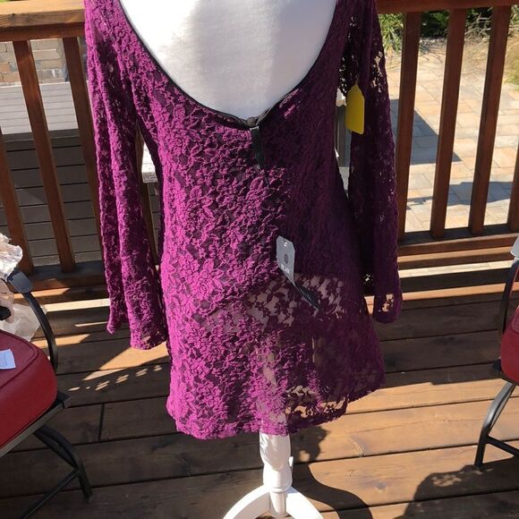 🆕 wtags Elan Purple lace dress - Picture 5 of 8